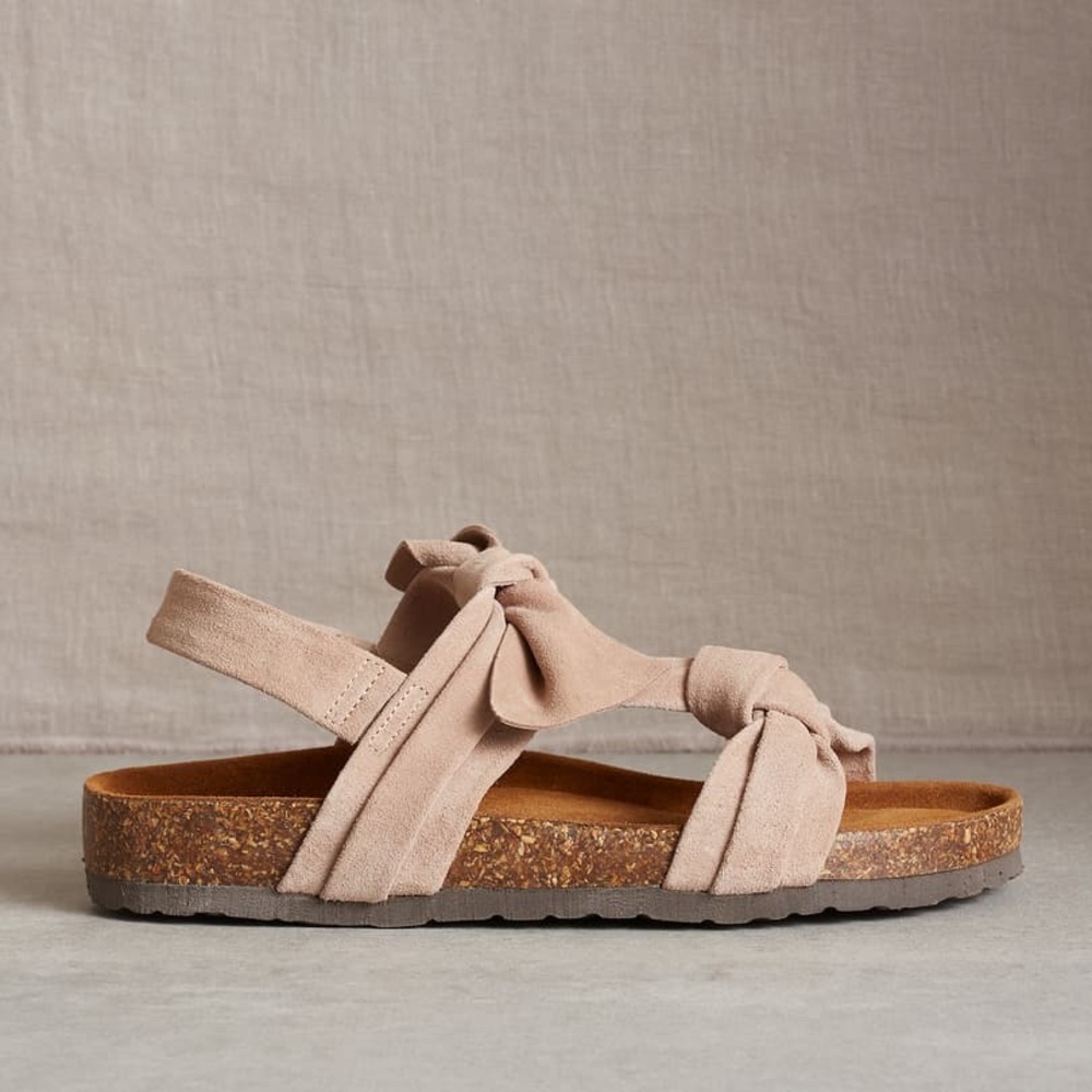 Sundance Tigerlily Sandals‎ Leather Suede Bow Sz 41